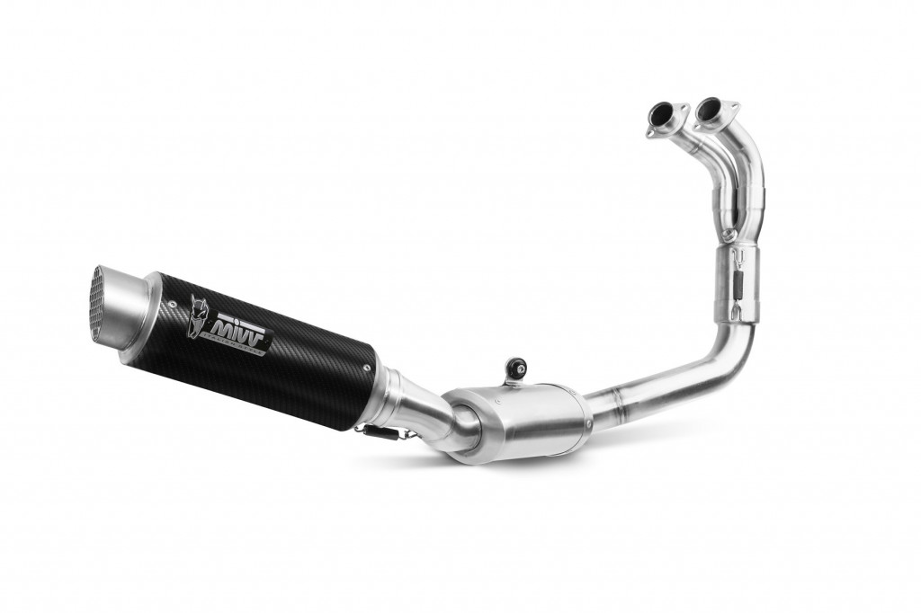 Cijeli ispušni sustav 2x1 MIVV GPpro Y.071.L2P Carbon for YAMAHA YZF-R7 2022-2024