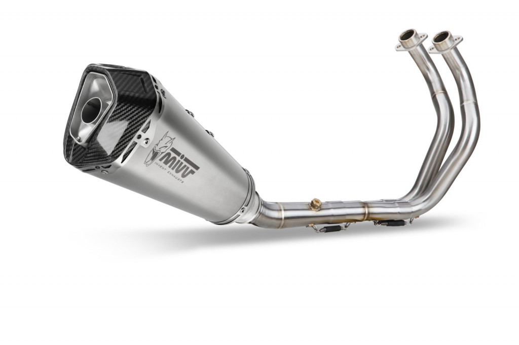 Cijeli ispušni sustav 2x1 MIVV DELTA RACE Y.074.LDRX Stainless Steel