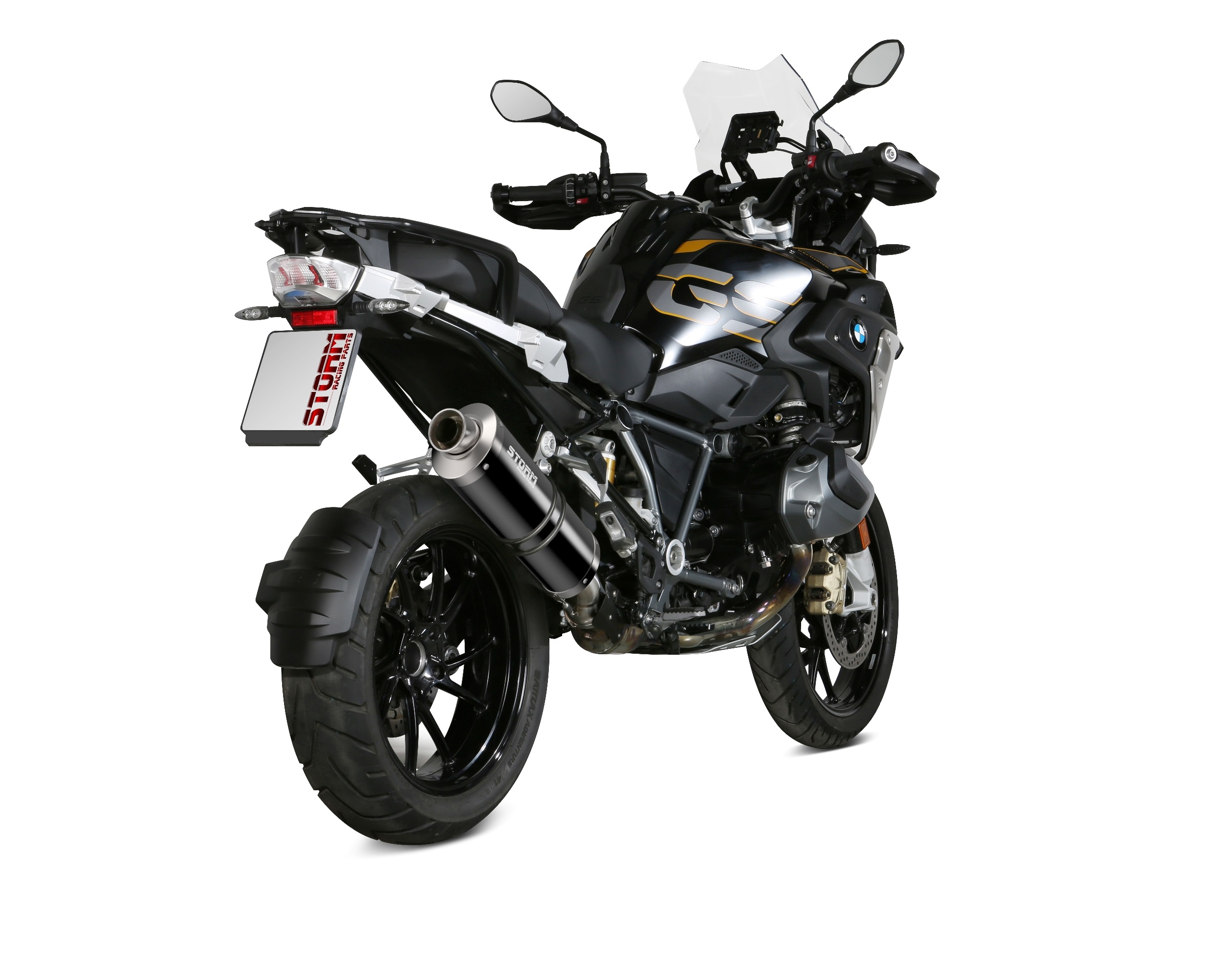 Silencer STORM OVAL B.034.LX2 Stainless Steel for BMW R 1250 GS 2019-2023, BMW R 1250 GS Adventure 2019-2023