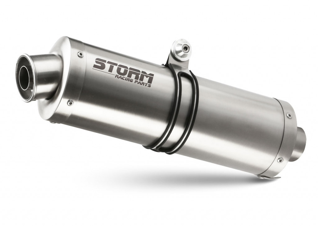Silencer STORM OVAL B.043.LX1 Stainless Steel for BMW F 900 GS 2024-2026
