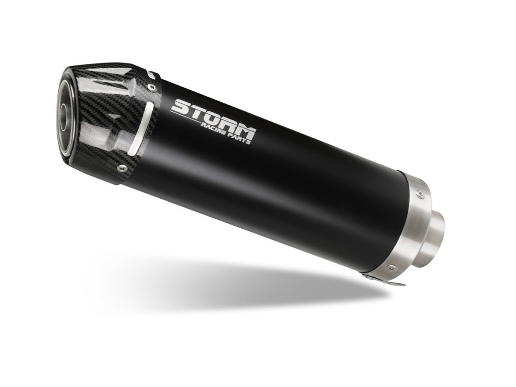 Silencer STORM GP CF.004.LXSBC Black with carbon cap for CFMOTO 450 NK 2023-2024