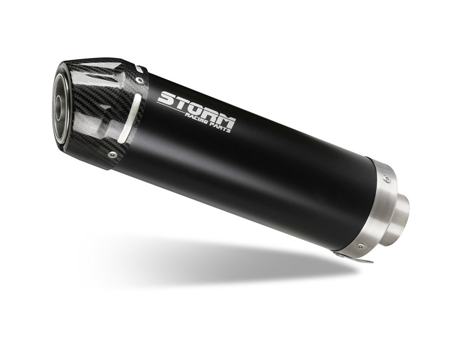 Cijeli ispušni sustav 1x1 STORM GP CF.007.LXSBC Black with carbon cap