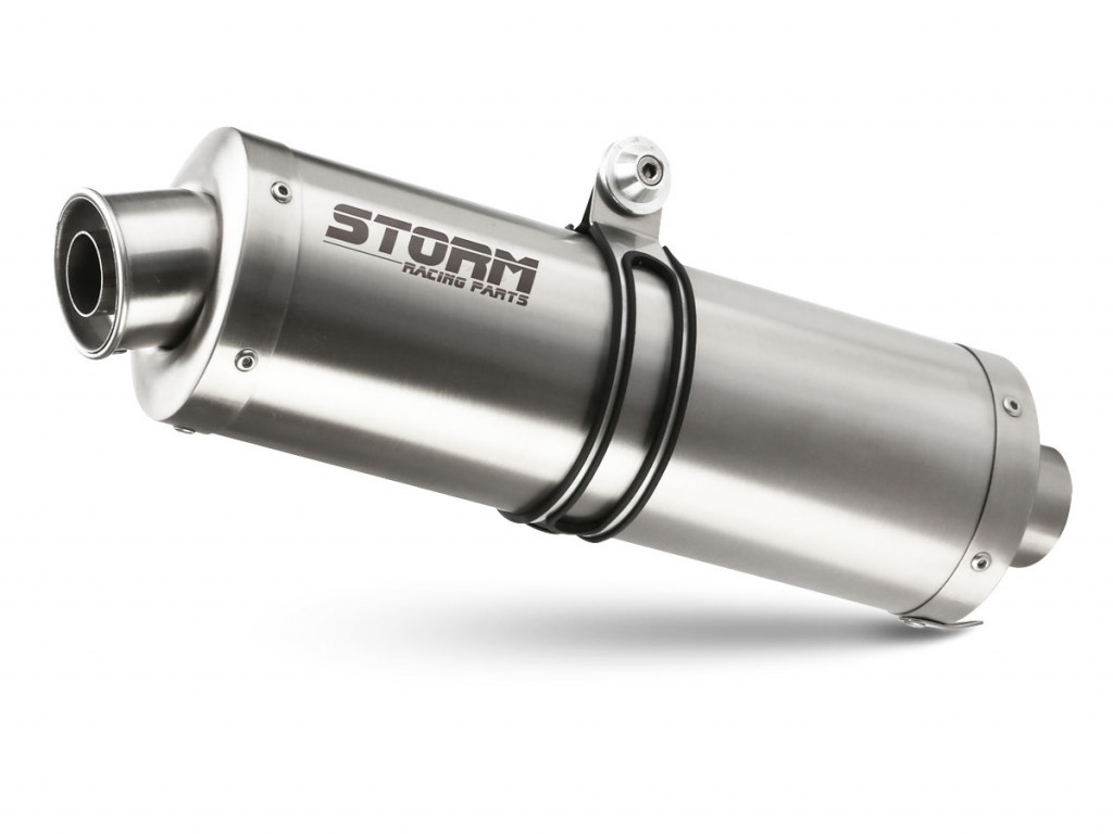 Silencer STORM OVAL H.059.LX2 Stainless Steel for HONDA CRF 1000 L Africa Twin 2016-2019