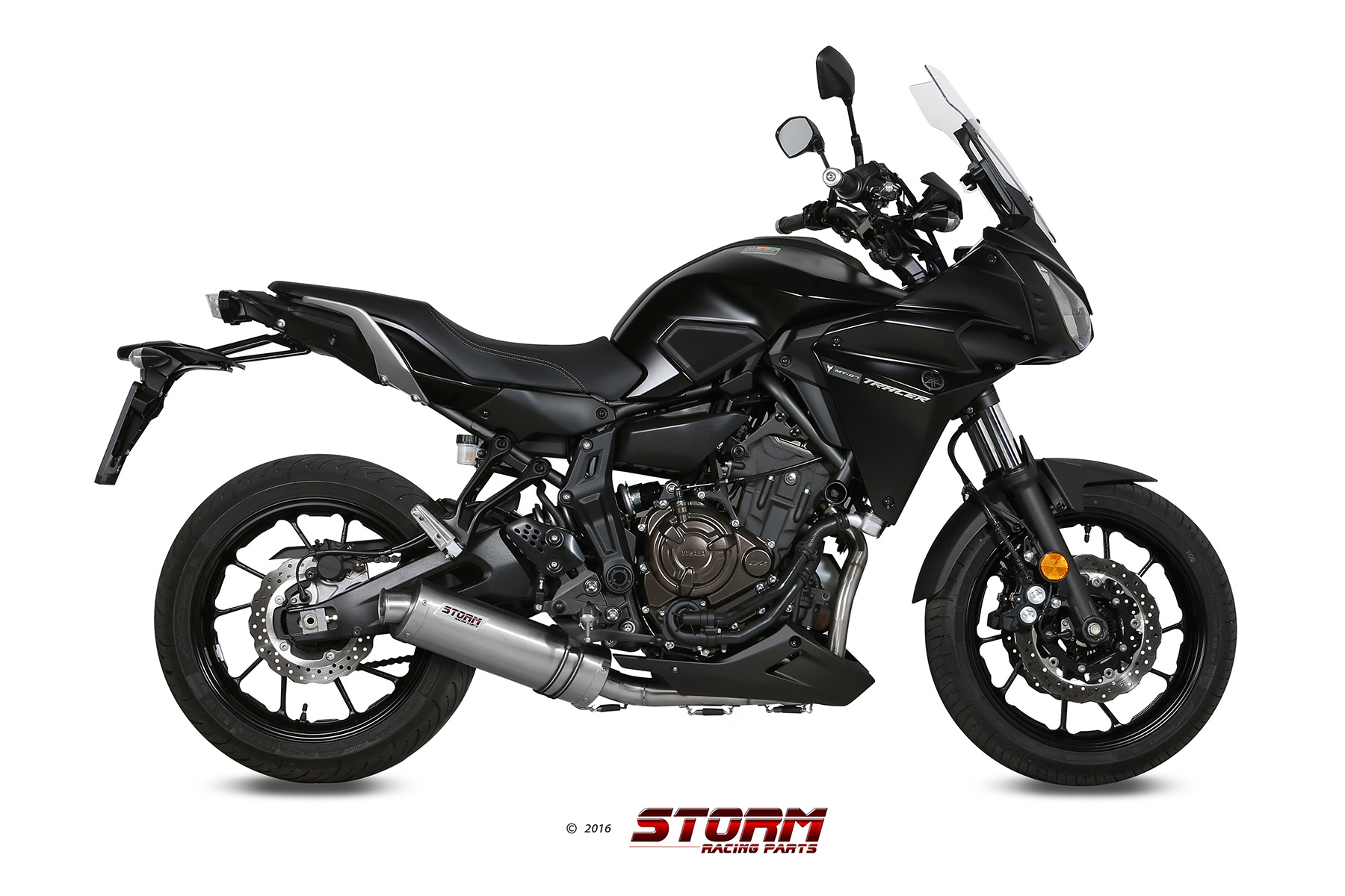 Cijeli ispušni sustav 2x1 STORM OVAL Y.058.LX1 Stainless Steel