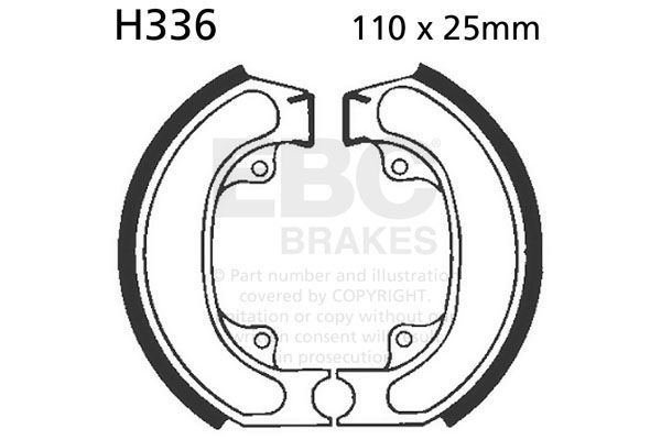 Brake shoe set EBC H336