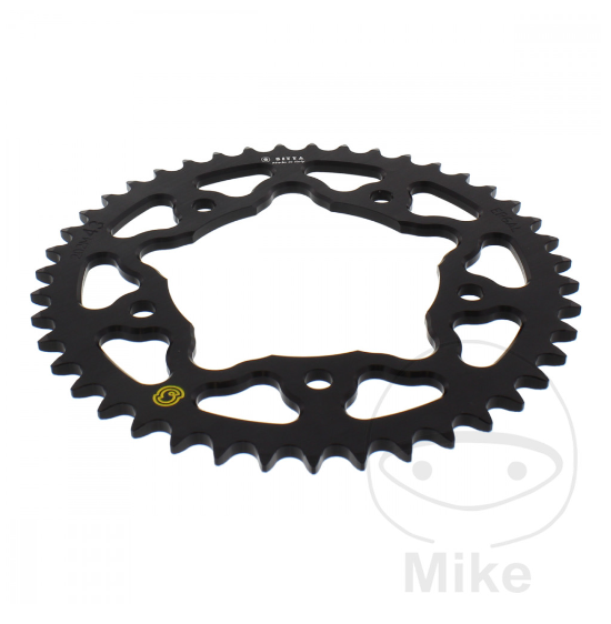 Lančenik zadnji JMT aluminium black 43T, for 520 chain