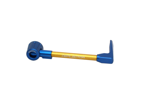 Lever guard ACCOSSATO DE001 with gold hose and joint right, aluminium