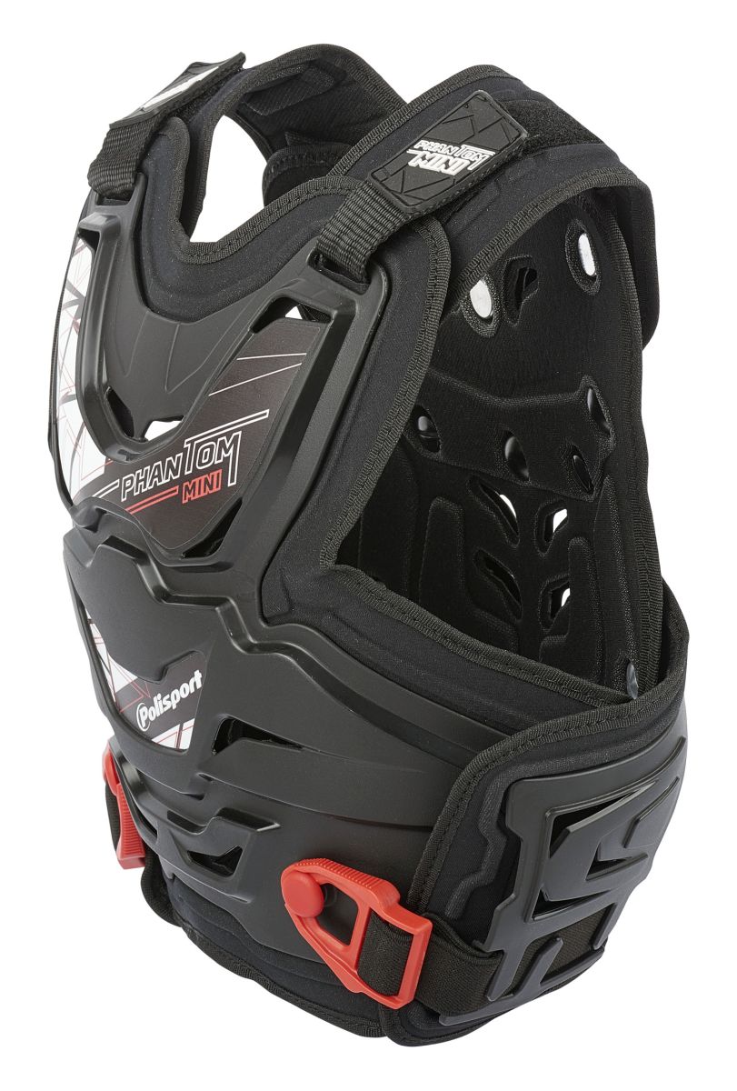 Chest protector POLISPORT PHANTOM MINI 8003800001 Crni