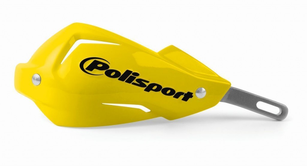 Handguard POLISPORT TOUQUET 8306700004 with universal mounting kit yellow RM 01