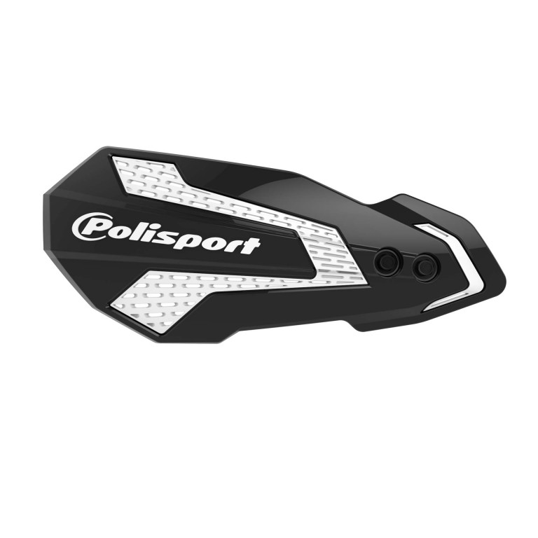 Handguard POLISPORT MX FLOW 8308200001 with mounting system black/white