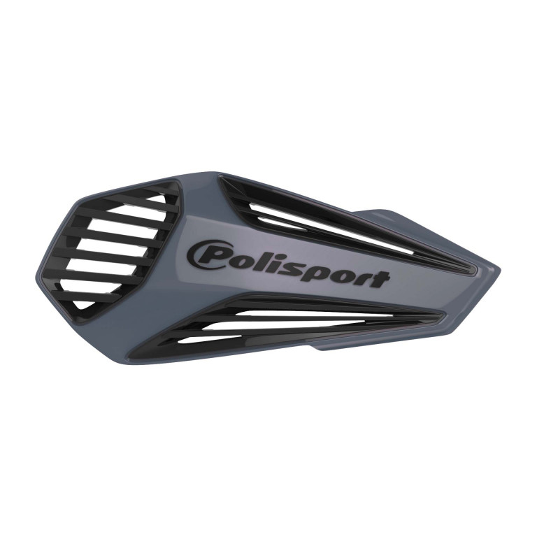 Handguard POLISPORT MX AIR 8308400011 with universal handlebar mounting kit Nardo Grey / Black