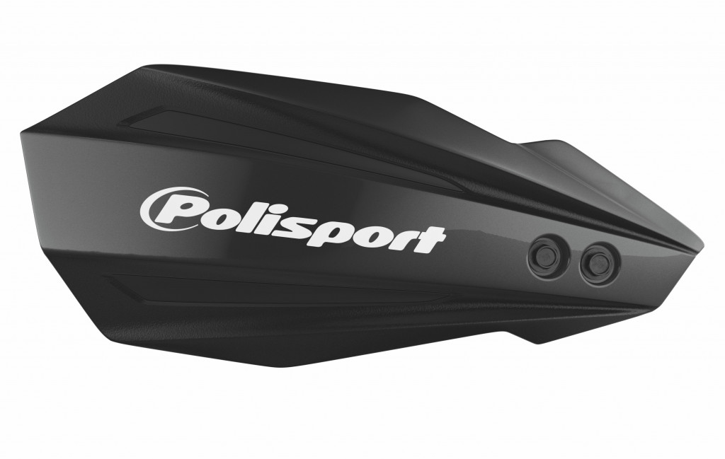 Handguard POLISPORT MX BULLIT 8308500006 with mounting system Black