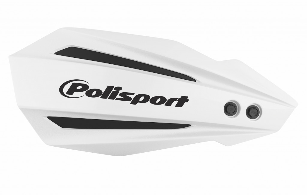 Handguard POLISPORT MX BULLIT 8308500002 with mounting system White