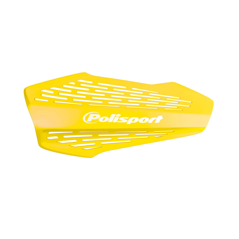 Handguard POLISPORT MX FORCE 8308700004 with universal handlebar mounting kit Yellow RM 01