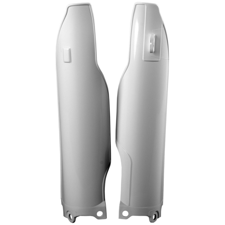 Fork guards POLISPORT 8351200001 (pair) white for KAWASAKI KX 250 (F) 4T 2006-2008, KAWASAKI KX 450 (F) 2005-2008