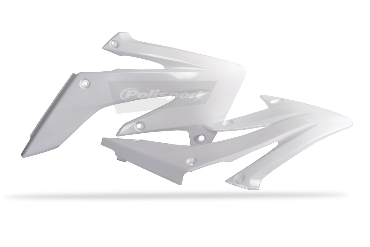 Radiator scoops POLISPORT 8410300001 (pair) white
