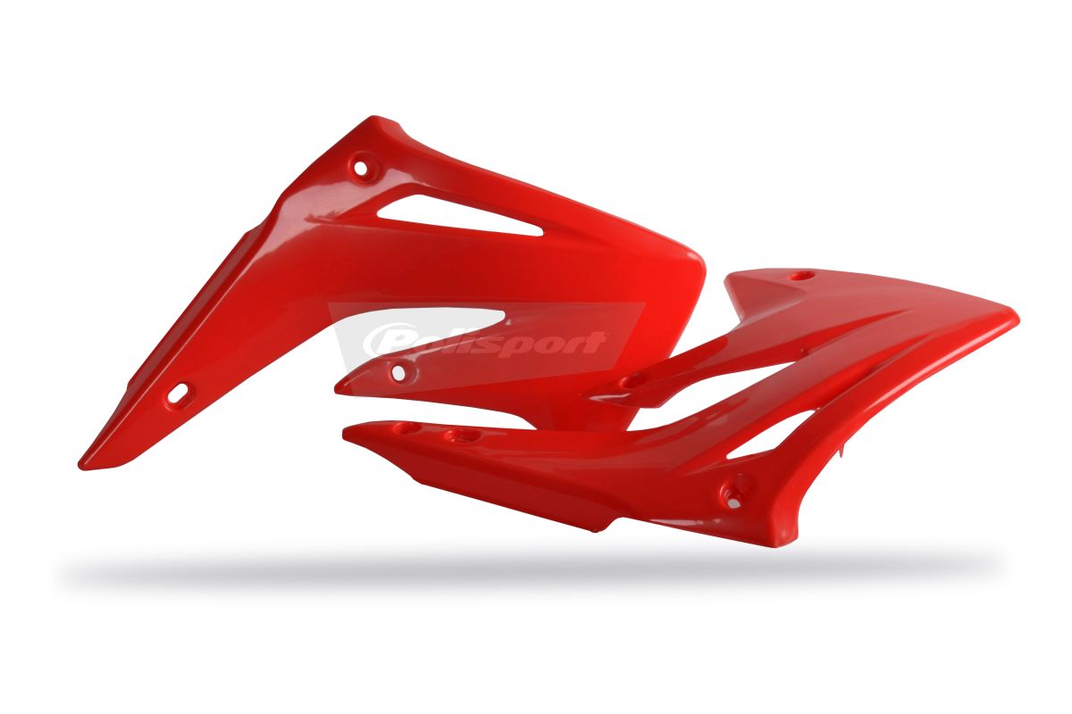 Radiator scoops POLISPORT 8410600001 (pair) red CR 04