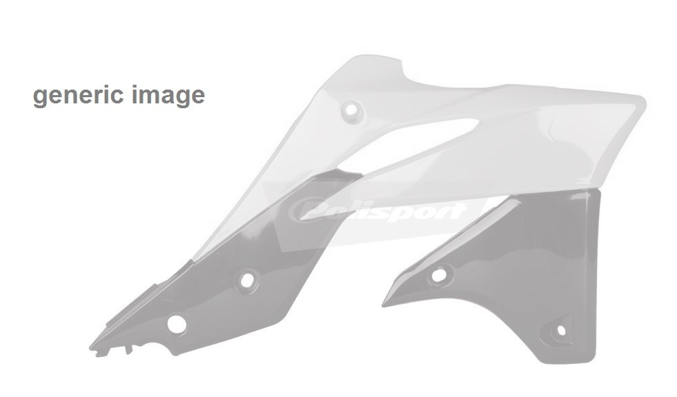 Radiator scoops POLISPORT 8412300003 (pair) Crni