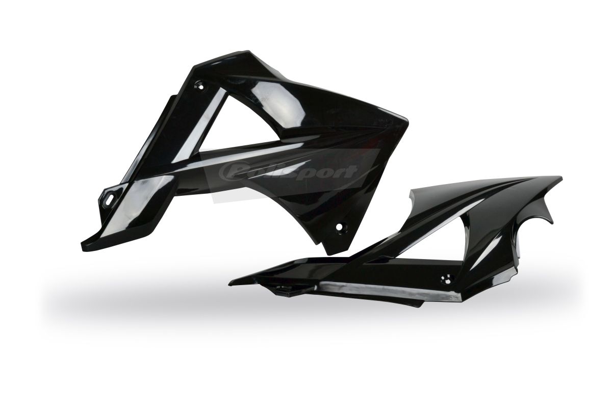Radiator scoops POLISPORT 8413300007 (pair) Crni