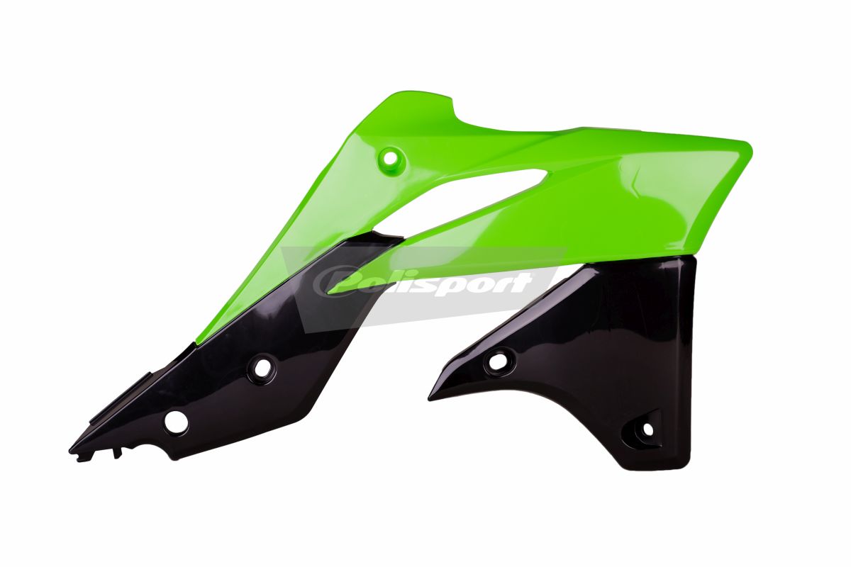 Radiator scoops POLISPORT 8416900001 (pair) green 05/black