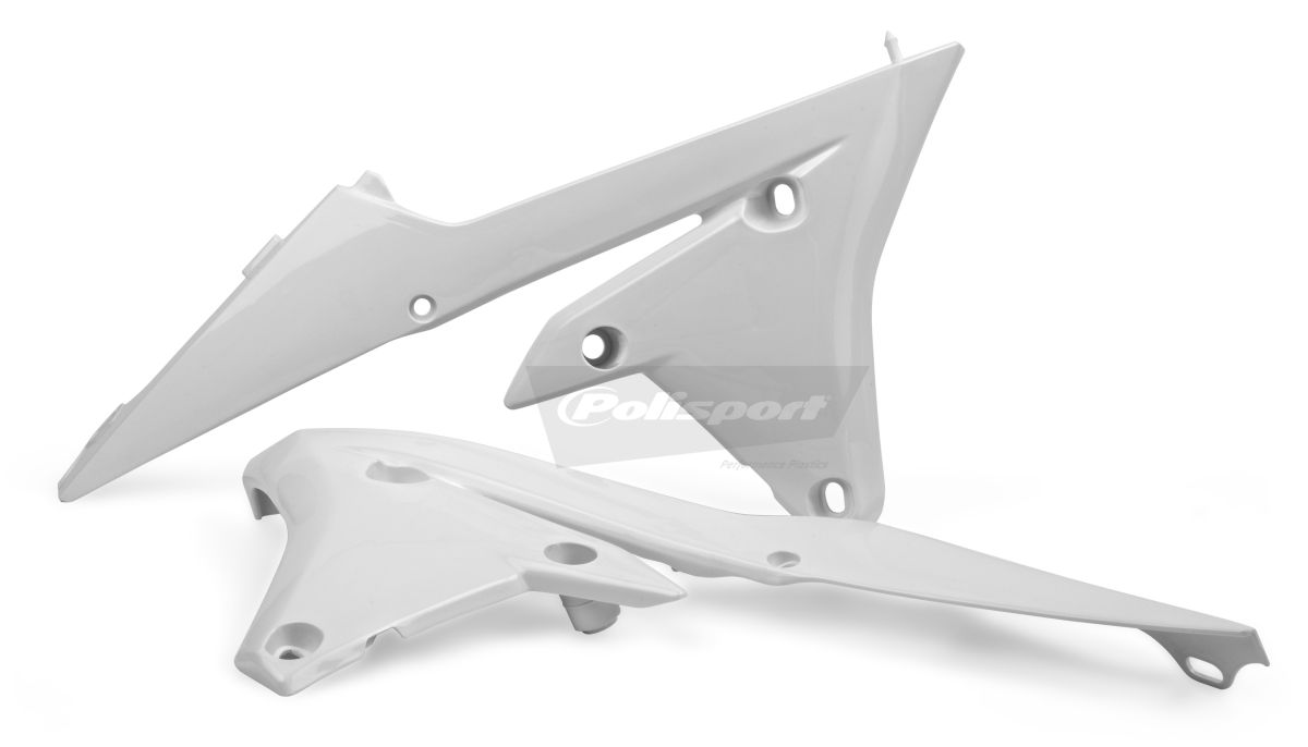 Radiator scoops POLISPORT 8417200002 (pair) white