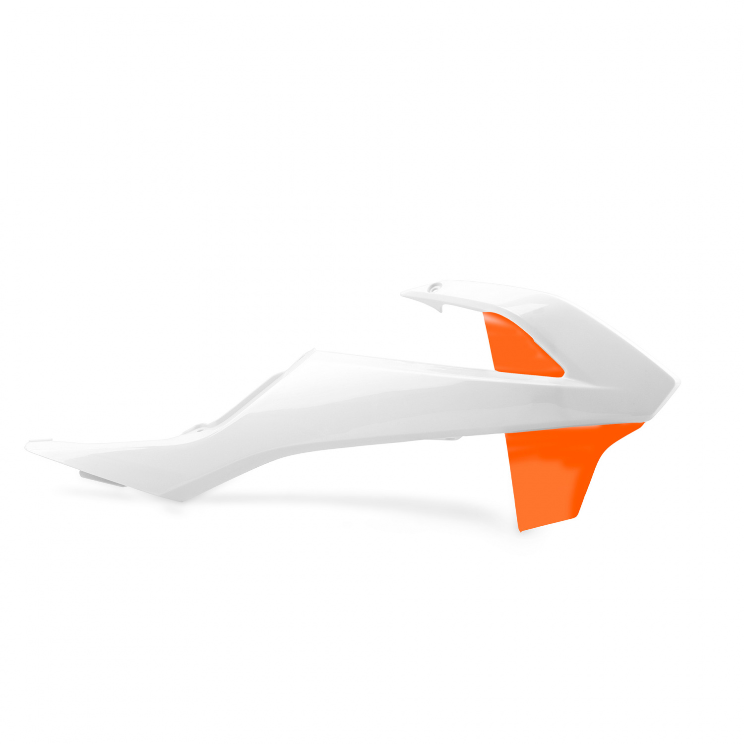 Radiator scoops POLISPORT 8417900004 (pair) white ktm/orange ktm