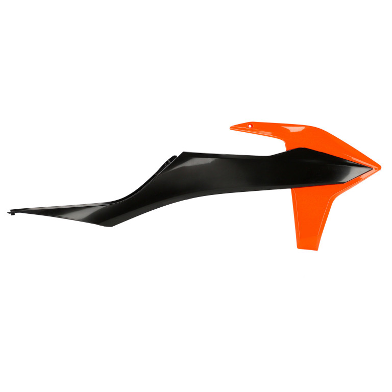 Radiator scoops POLISPORT 8422100011 (pair) orange ktm16/black