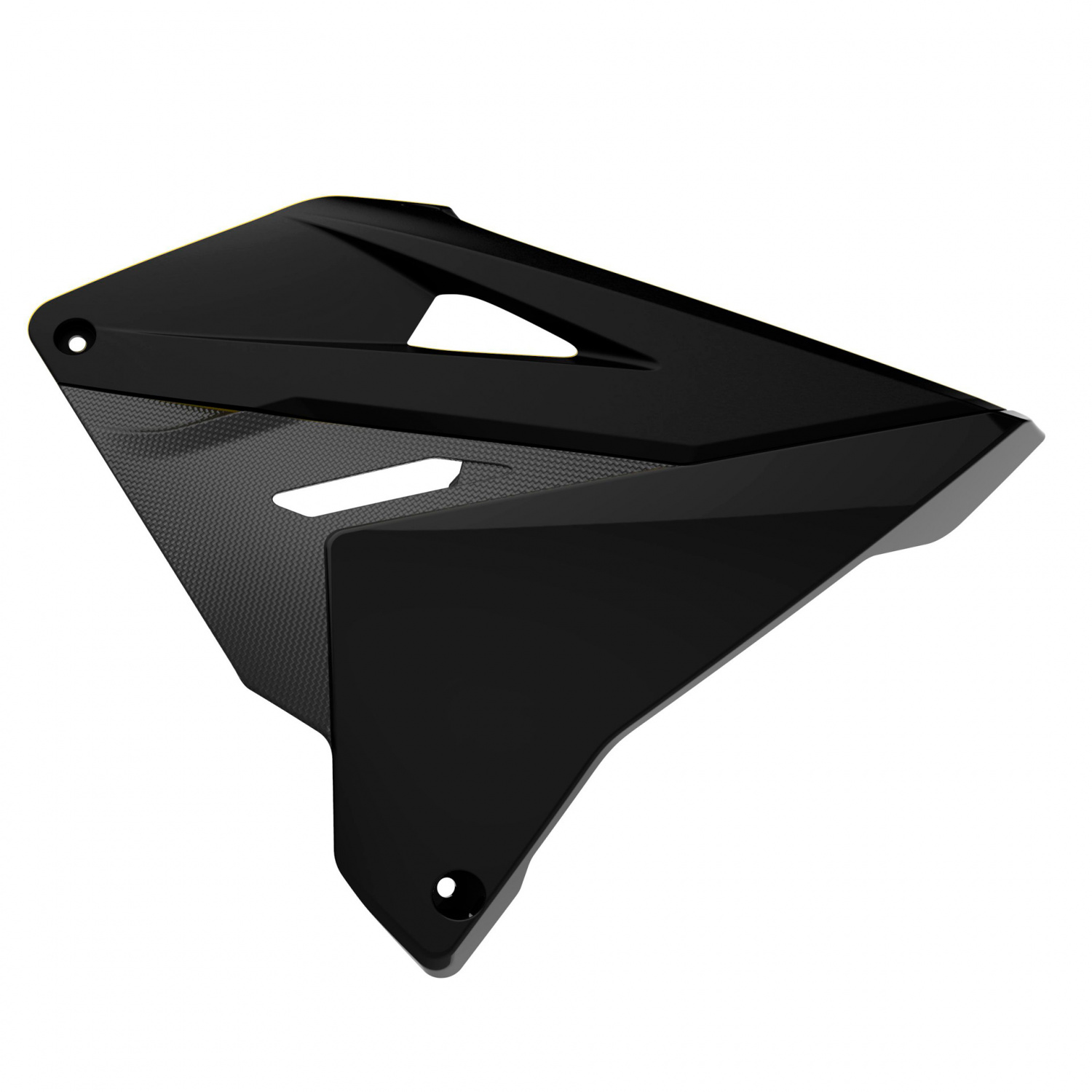 Radiator scoops POLISPORT 8423700002 restyling (pair) Crni