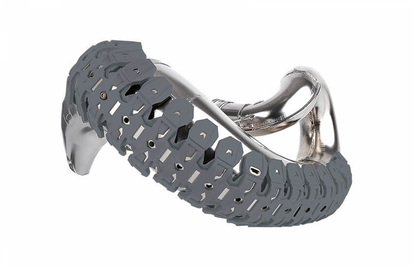 Exhaust pipe guard POLISPORT ARMADILLO 8469200005 Nardo Grey