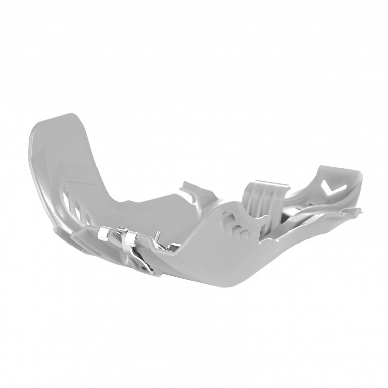 Skid plate POLISPORT PERFORMANCE 8472000003 with link protector white