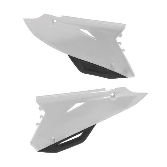 Side Panels POLISPORT 8478500006 restyling White for HONDA CR 125 R 2002-2007, HONDA CR 250 R 2002-2007