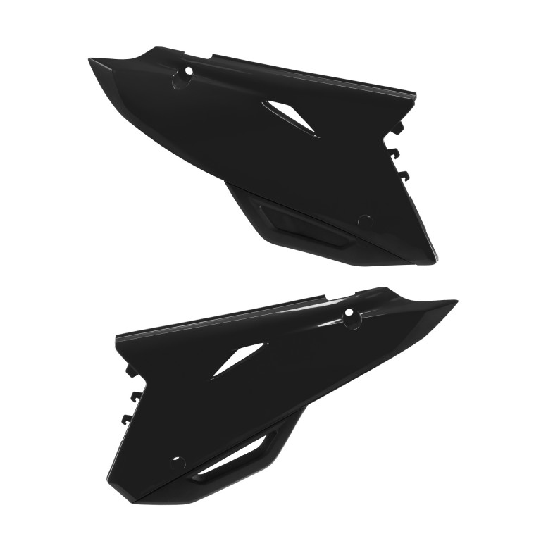 Side Panels POLISPORT 8478500007 restyling Crni for HONDA CR 125 R 2002-2007, HONDA CR 250 R 2002-2007