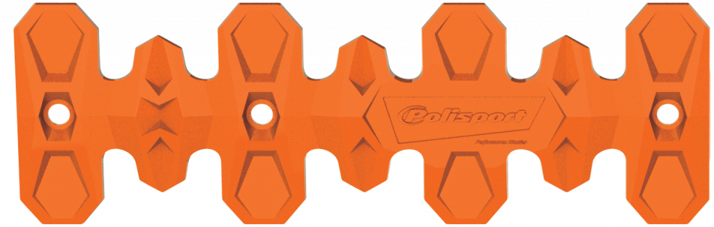 Exhaust head pipe guard POLISPORT ARMADILLO 8483700002 short orange