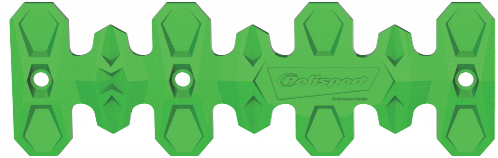Exhaust head pipe guard POLISPORT ARMADILLO 8483700005 short green