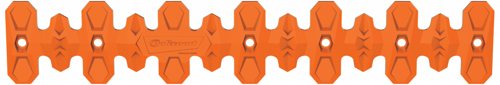 Exhaust head pipe guard POLISPORT ARMADILLO 8483800002 long orange
