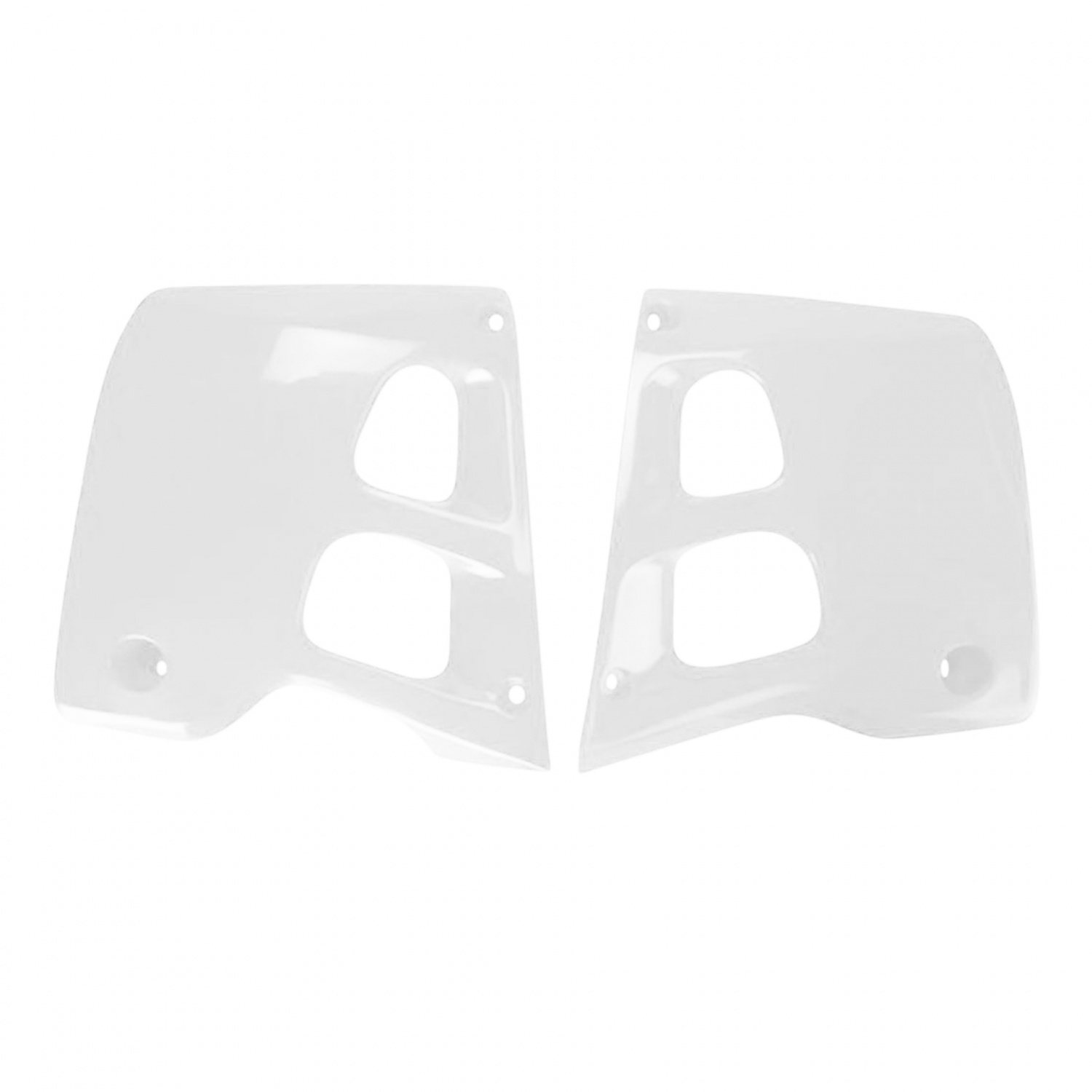 Radiator scoops POLISPORT 8494600001 White for HONDA CR 125 R 1991-1992, HONDA CR 250 R 1990-1991