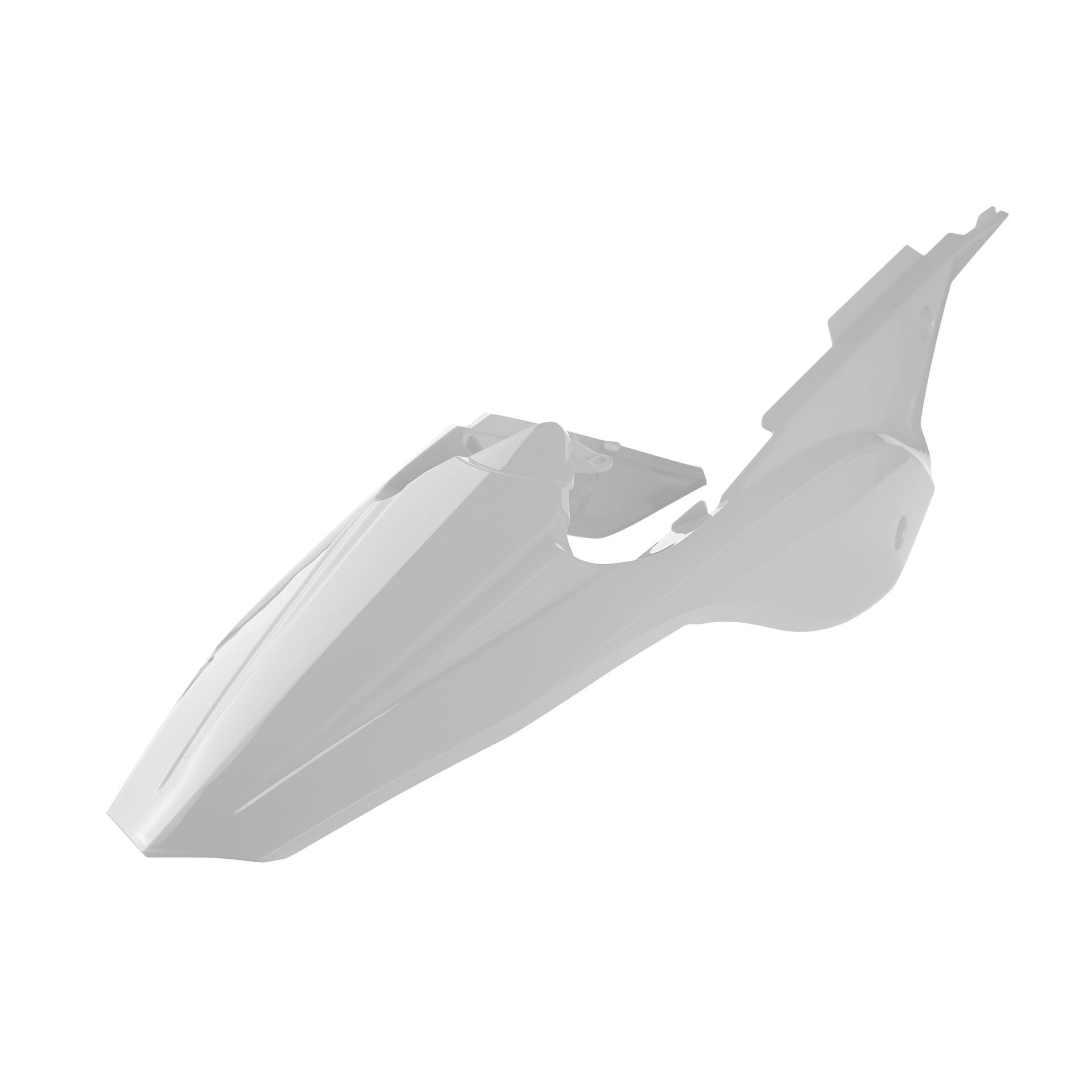 Rear fender + side panels POLISPORT 8596300002 White