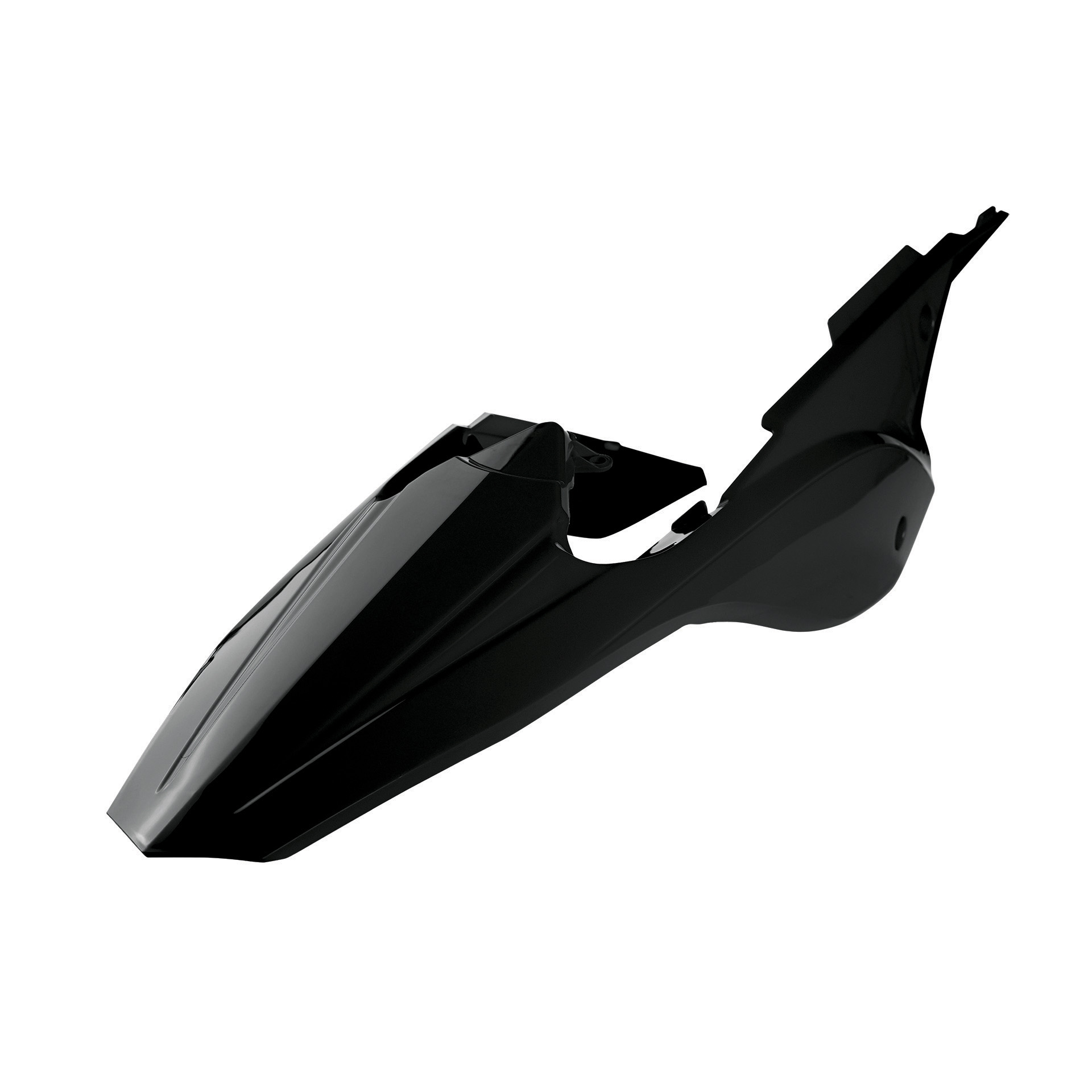 Rear fender + side panels POLISPORT 8596300003 Crni