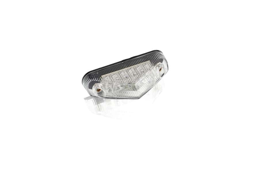 Brake rear light PUIG SHARK II (80 x 20 mm) 8635W clear lens with license light