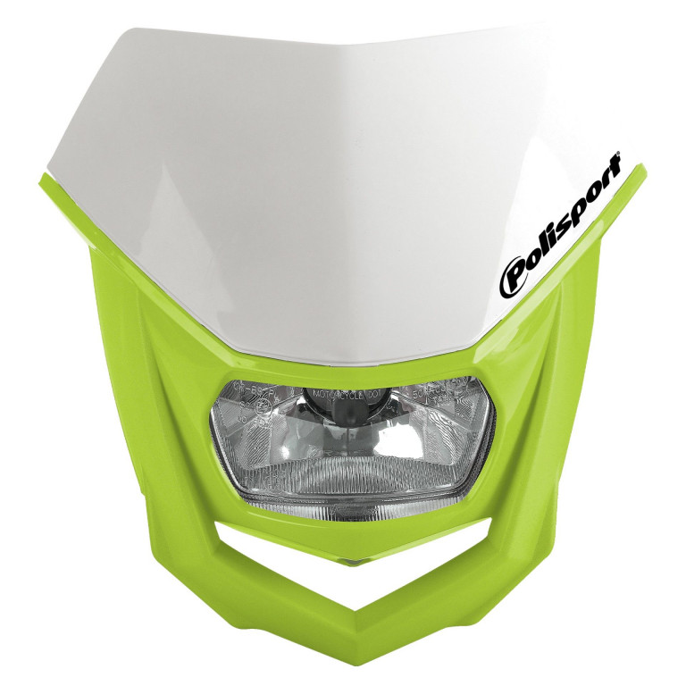 Headlight POLISPORT HALO 8657400042 white/flo yellow