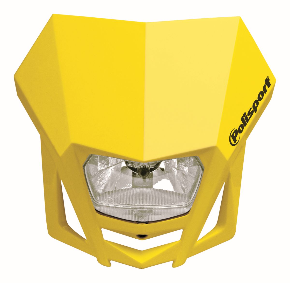 Headlight POLISPORT LMX 8657600003 yellow RM 01