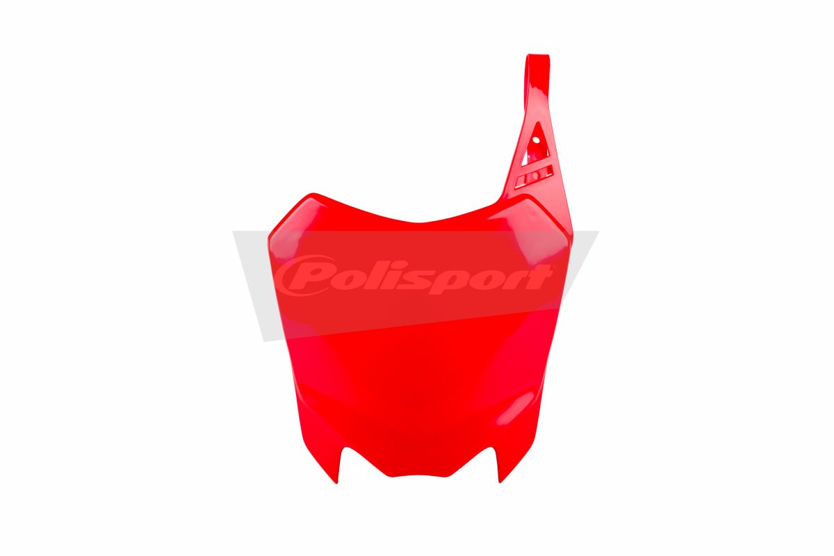 Number plate POLISPORT 8658800001 red CR 04