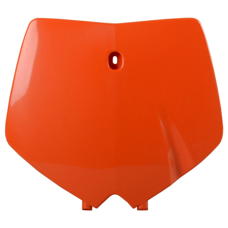 Number plate POLISPORT 8660300001 orange KTM
