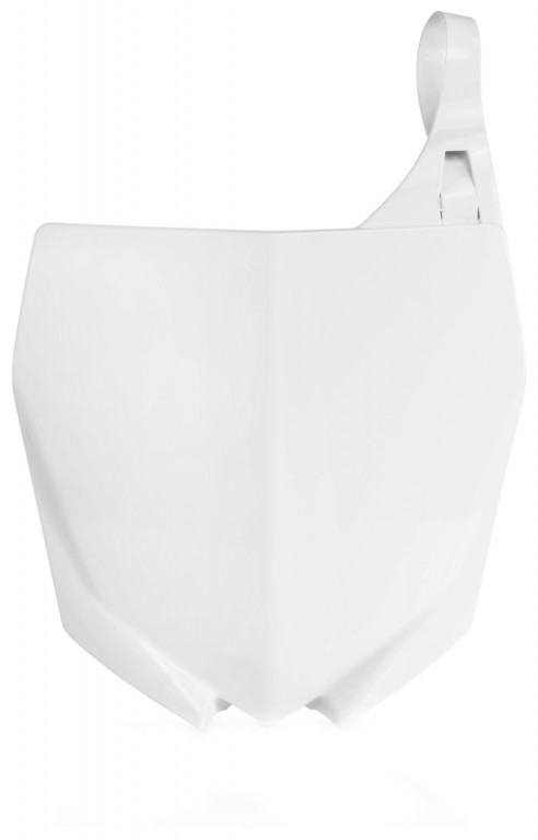 Number plate POLISPORT 8665500001 white