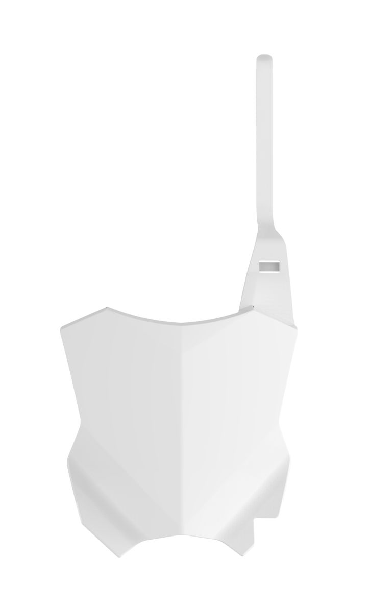 Number plate POLISPORT 8665900002 white