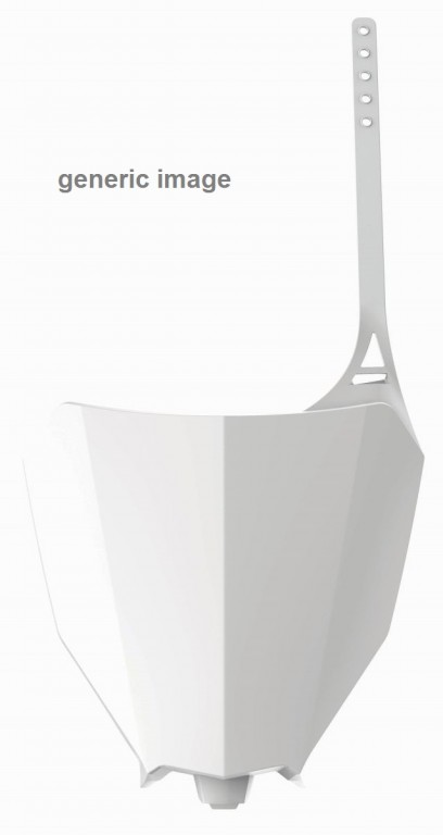 Number plate POLISPORT 8666300001 restyling white