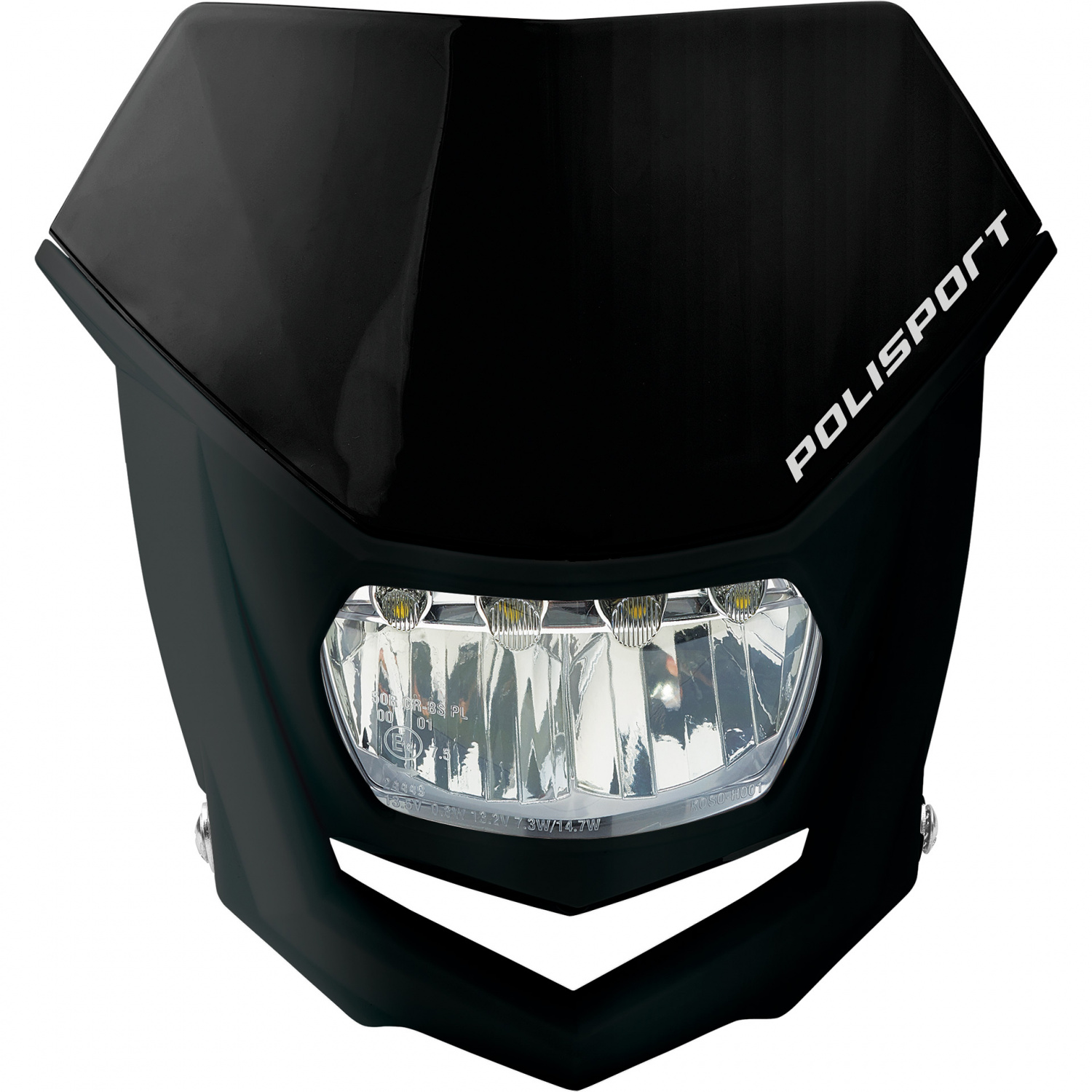 Headlight POLISPORT HALO 8667100011 LED Black/Black