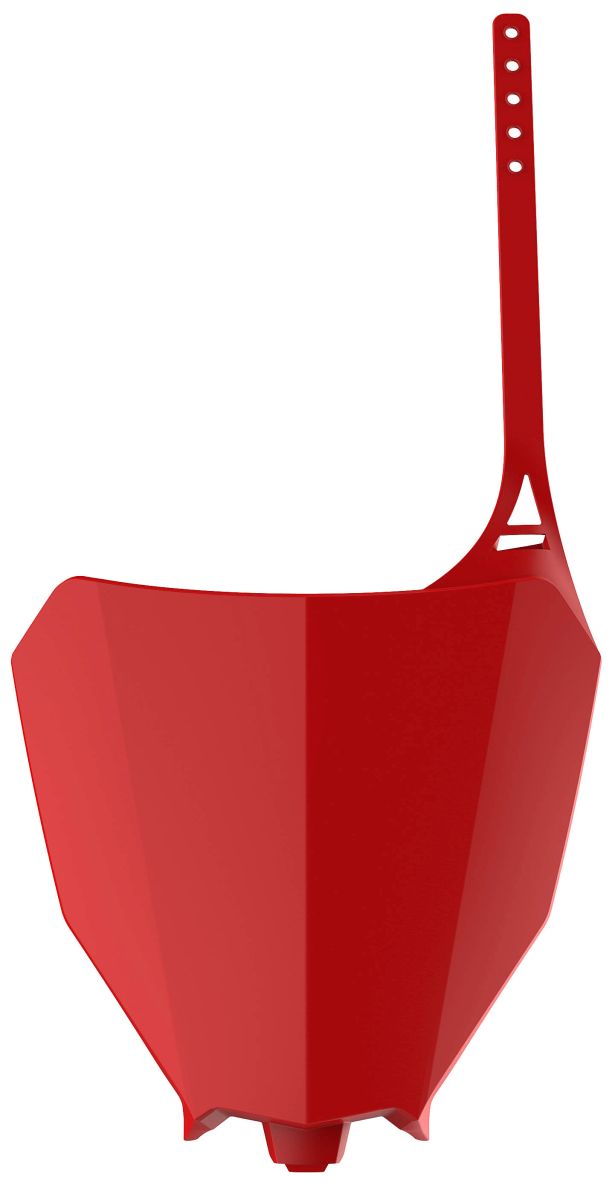 Number plate POLISPORT 8667200001 red CR 04