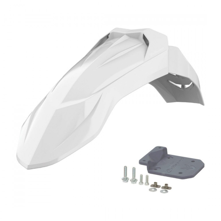 Universal Fenders POLISPORT 8685400001 White for KAWASAKI KLX 300 SM 1970-2035