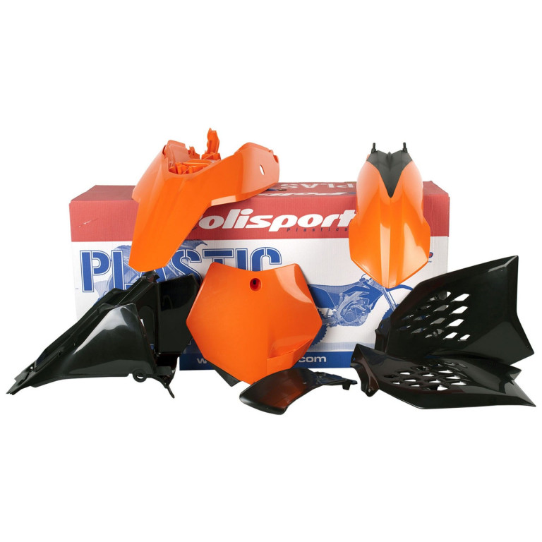 Plastic body kit POLISPORT 90201 OEM Color for KTM SX 65 2009-2011